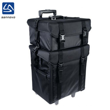 wholesale multiple professional 2 compartments make up trolley case